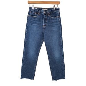 Levi’s Premium Wedgie Straight Jeans Women’s Size 26 Big E Button Fly Denim Pant